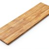 ARIEL Hevea Unfinished Butcher Block Countertop 96" x 25" x 1.5"-1