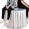 Clear Tempered Glass Table Top BDCAKEUDG 42CM Round Anti‑Slip Pads-6