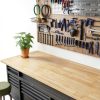 ARIEL Hevea Unfinished Butcher Block Countertop 96" x 25" x 1.5"-7