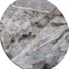 ZL ZELing Round Sintered Stone Table Top 23.6" Gray Indoor Outdoor-0