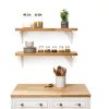 ARIEL Hevea Unfinished Butcher Block Countertop 96" x 25" x 1.5"-8