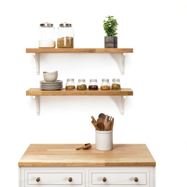 ARIEL Hevea Unfinished Butcher Block Countertop 96" x 25" x 1.5"-8
