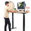 Solid Wood Desk Table Top COREMINDED 60" x 24" Pre-Finished Rubberwood-3