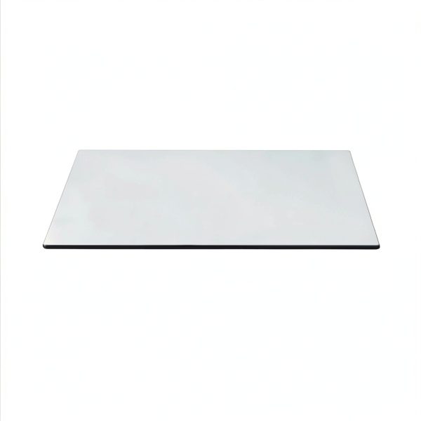 Spancraft 18" X 30" Rectangle Clear Glass Table Top 1/2" Thick with Flat Polished Edge and Touch Corners-0