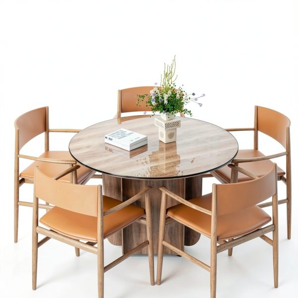 Glass Table Top 24in STONELITE FURNITURE 0.5in Thick Tempered Glass-5