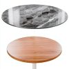 ZL ZELing Round Sintered Stone Table Top 23.6" Gray Indoor Outdoor-6