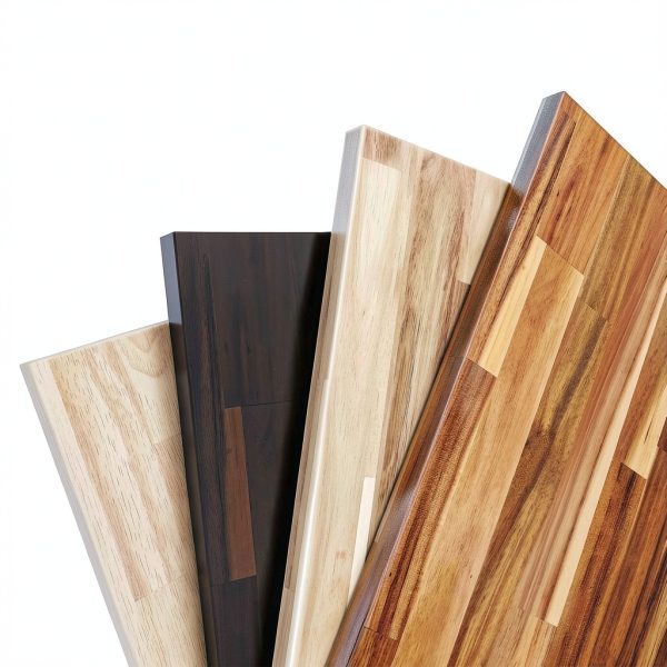 Hevea Unfinished Butcher Block Countertop ARIEL 30x25x1.5 Solid Wood-7