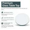 Glass Table Top 24in STONELITE FURNITURE 0.5in Thick Tempered Glass-3