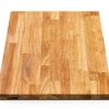 Hevea Unfinished Butcher Block Countertop ARIEL 30x25x1.5 Solid Wood-0