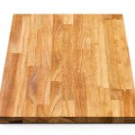 Hevea Unfinished Butcher Block Countertop ARIEL 30x25x1.5 Solid Wood-0