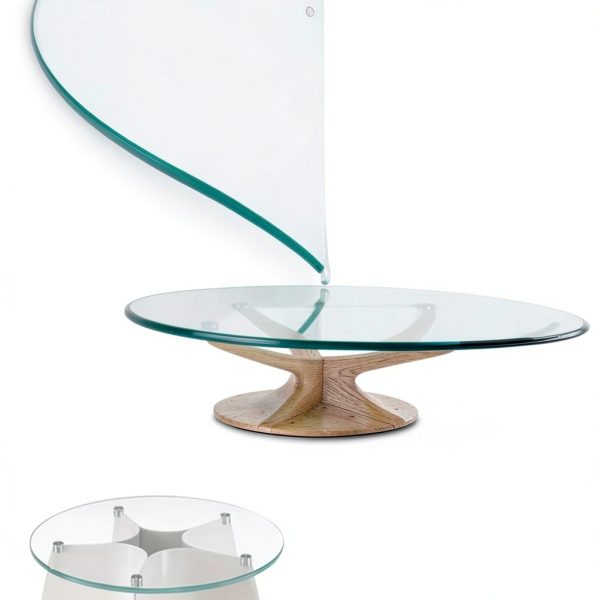 Clear Tempered Glass Table Top BDCAKEUDG 42CM Round Anti‑Slip Pads-5